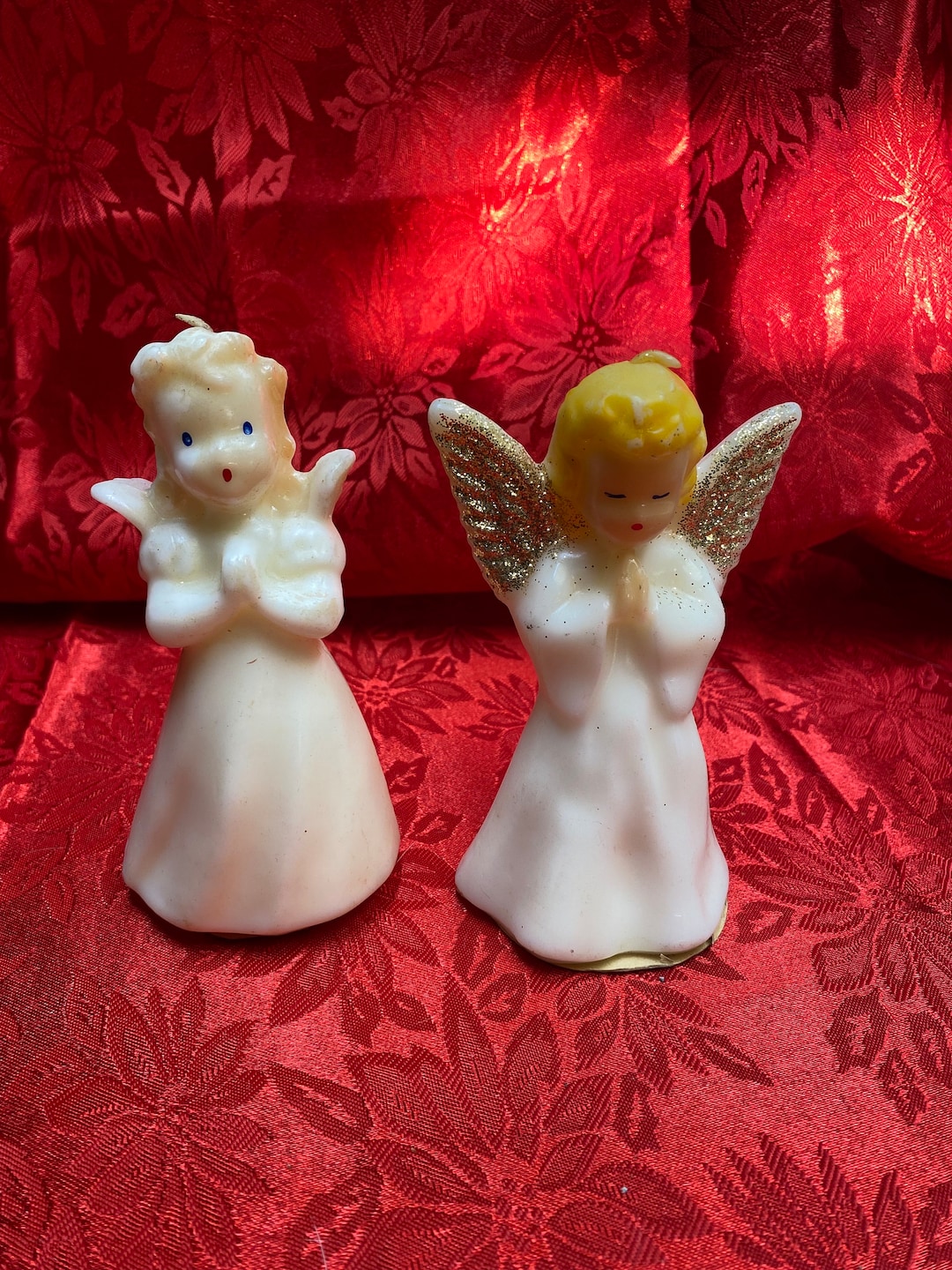 Vintage Angel Gurley Candle Collectable Christmas Decor Keepsake Etsy