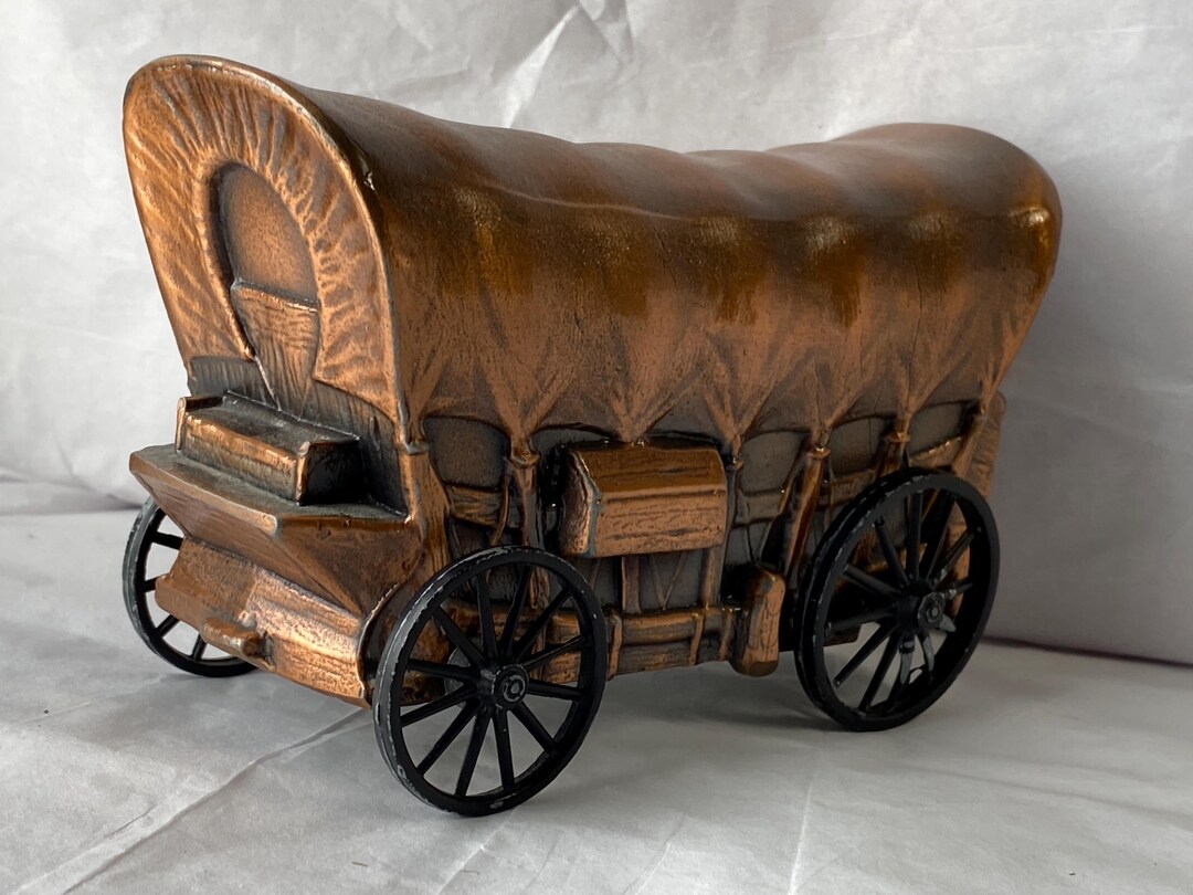 Covered Wagon Banthico Metal Car Coin Bank - Etsy
