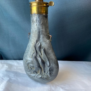 Farmhouse Embossed Powder Flask