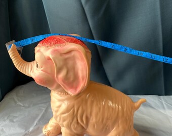 Sun Rubber Co Pink Elephant Squeaky Toy - Etsy