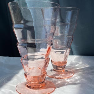 Vaso de bebida rosa Hocking