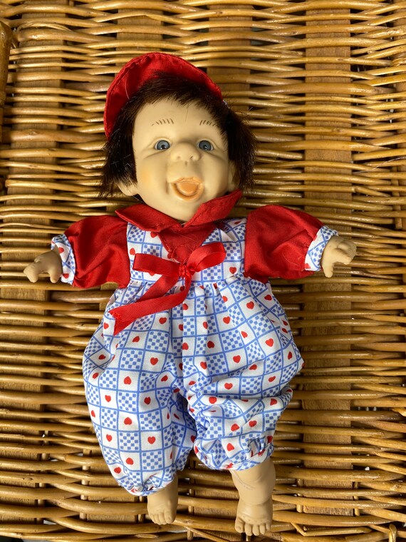Vintage Happy Kids Bean Bag Doll Collectable Gi go Dolls About 8 Baby Doll Keepsake Decor Etsy UK