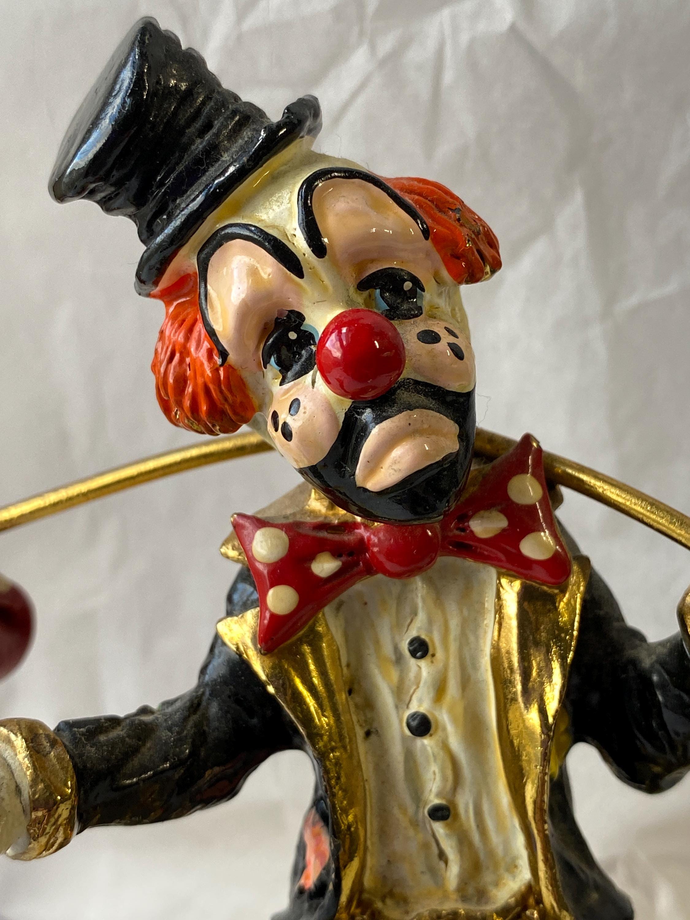 Ron Lee　ロン・リー　ピエロ　英国兵　Hobo in England　置物 Hobo Clown Ron Lee Pewter Sculpture - Etsy