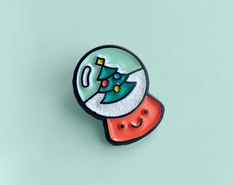 Snow Globe Pin - LIMITED EDITION - Soft Enamel Christmas Pin Badge