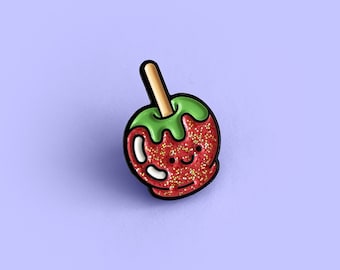Candy Apple Pin - LIMITED EDITION - Soft Enamel Halloween Pin Badge