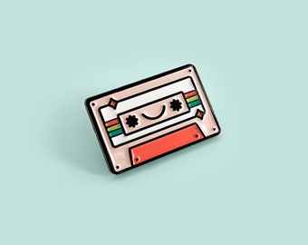 Casette Tape Pin - LIMITED EDITION - Soft Enamel Music Pin Badge