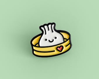Happy Dumpling Pin - LIMITED EDITION - Soft Enamel Pin Badge
