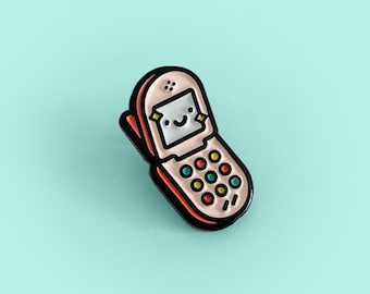 Flip Phone Pin - LIMITED EDITION - Soft Enamel Pin Badge