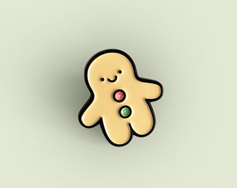 Gingerbread Pin - LIMITED EDITION - Soft Enamel Christmas Pin Badge