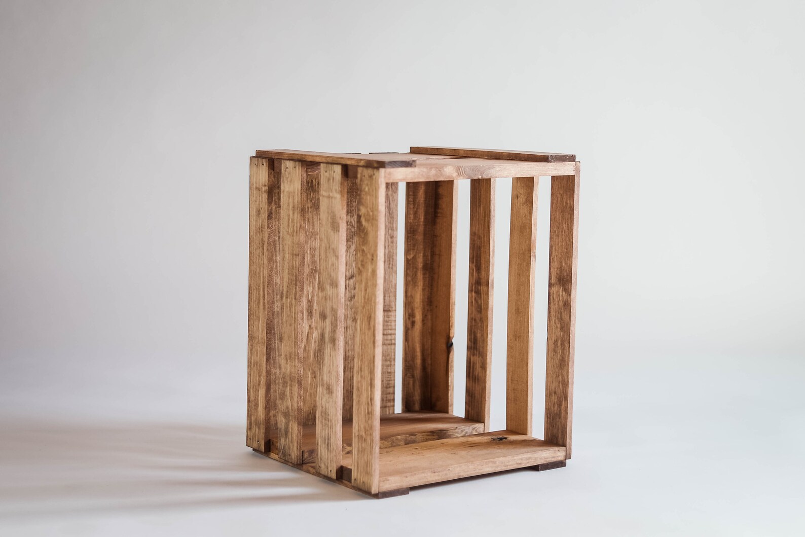 Vinyl Record Holder Wood Crate Etsy