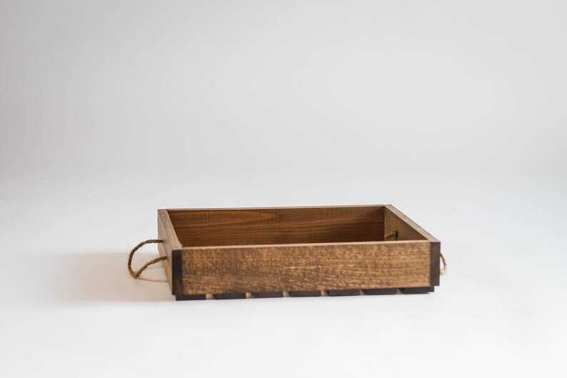 Antique Style Wooden Serving Tray Etsy