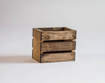 Utensil Holder Wood Crate