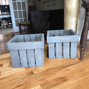 Handgemaakte rustieke houten kistenset: boerderijdecor, bloembakken