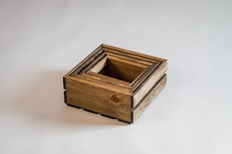 Wooden Nesting Boxes Set of 4 image 4
