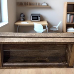 Cassa portacassette in legno rustico – Scatola portaoggetti artigianale per cassette audio vintage