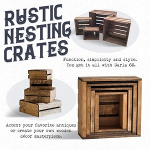 Wooden Nesting Boxes Set of 4 image 1