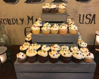 Gray Cupcake Stand/Trays