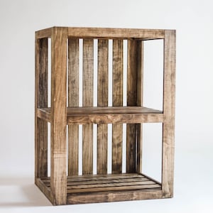 End Table/Nightstand Wood Crate image 1