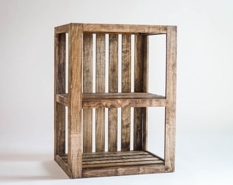 End Table/Nightstand Wood Crate