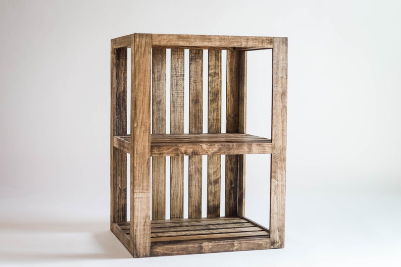 End Table/Nightstand Wood Crate image 1