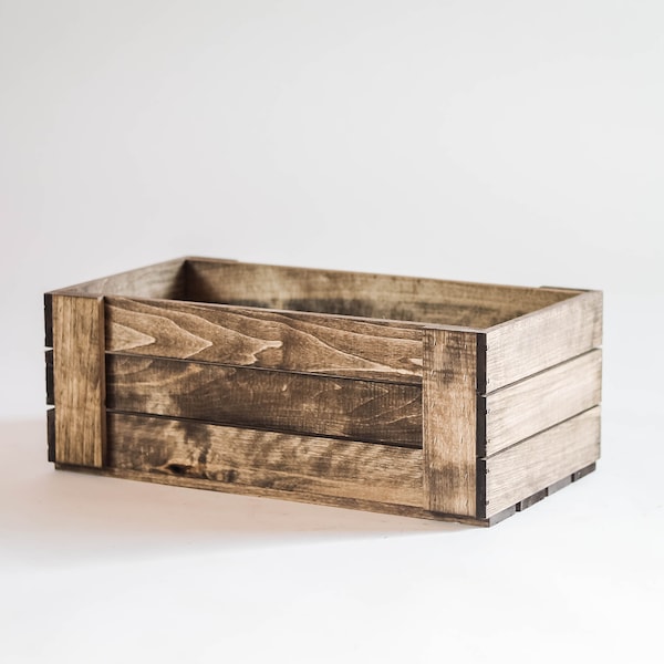 DVD Holder Wood Crate