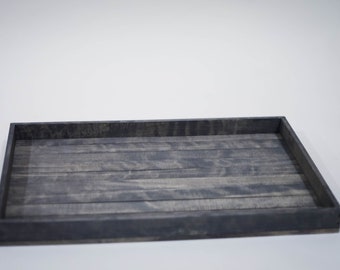 Large Antique Gray Serving Tray