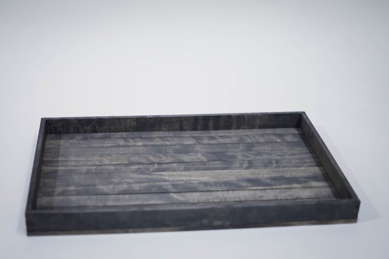Large Antique Gray Serving Tray Etsy