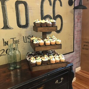 Medium Stained Cupcake Stand image 4