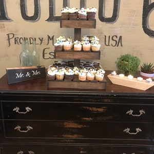 Medium Stained Cupcake Stand image 1