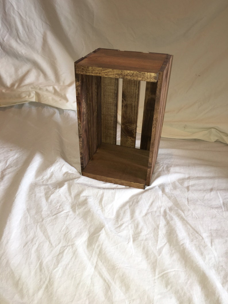 45 RPM Vinyl Record Holder Wood Crate Etsy