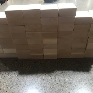 60 Wooden Building Blocks With Storage Crate - Etsy