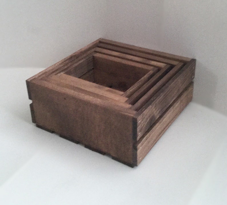 Wooden Nesting Boxes Set of 4 image 6