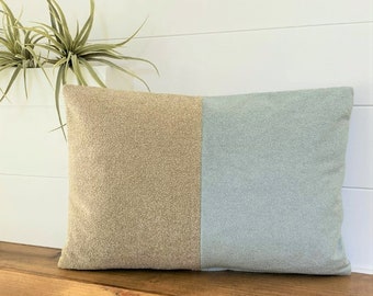 14x20 Lumbar Pillow Cover Sky Blue Corduroy Lumbar Coastal Style Beach Decor Pillow Japandi Lumbar Textured Minimalist Style Scandi Pillow