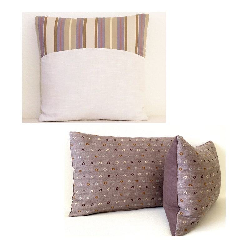 14 X20 Lumbar Pillow Cover Purple Graphic Pillow Etsy