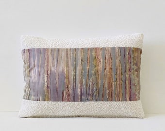14" x 20" Lumbar Pillow Cover, Purple Graphic Pillow, Jewel Tone Pillow