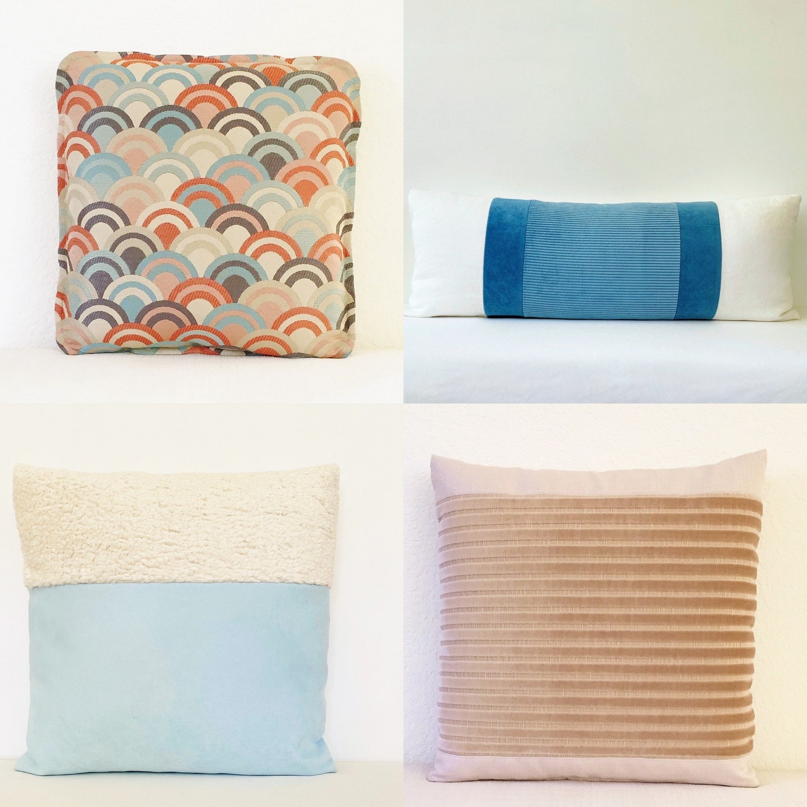 18 X 18 Pillow Cover Art Deco Look Pillow Etsy