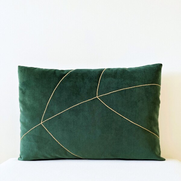 Velvet Motif Pillow Etsy