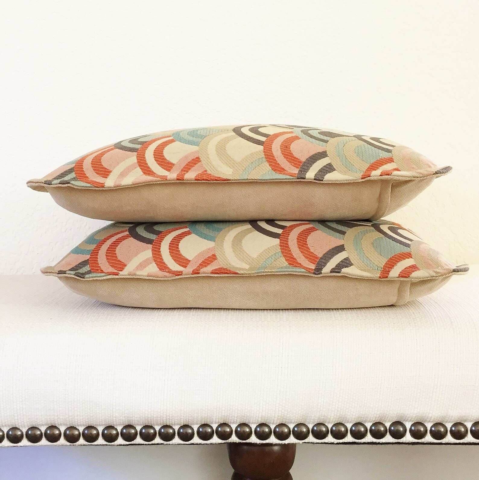 18 X 18 Pillow Cover Art Deco Look Pillow Etsy