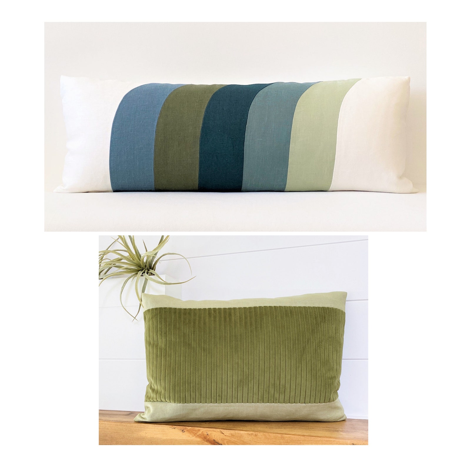 14 X 20 Lumbar Pillow Olive Green Corduroy Etsy