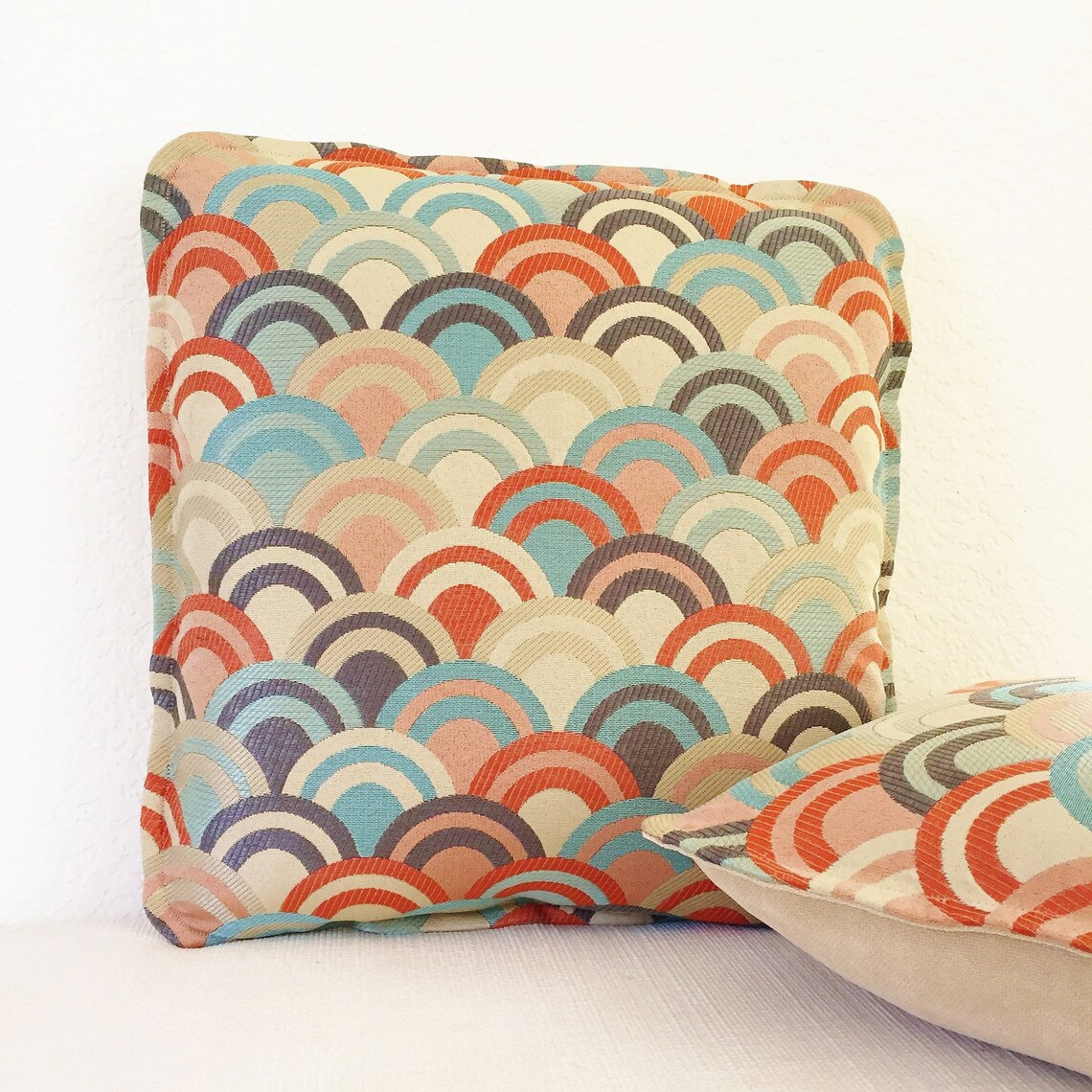 18 X 18 Pillow Cover Art Deco Look Pillow Etsy