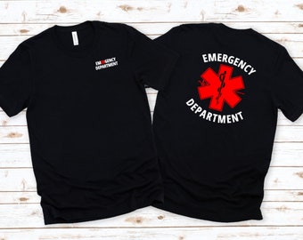 Emergency Department Star of Life Shirt, ER Nurse Tee