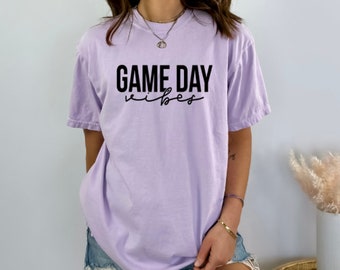 Oversized Game Day Vibes T-shirt, USA Cotton Unisex Tee
