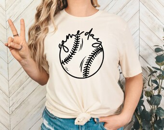 Baseball Game Day Shirt, Unisex Soft Tee, Sports Parent