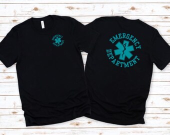Emergency Department Star of Life Tee, Healthcare Apparel, Customized Shirt