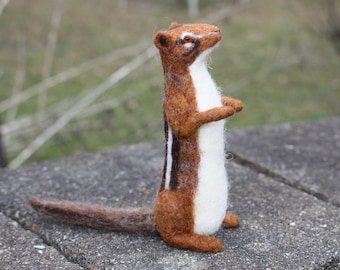 Needle Felted Chipmunk
