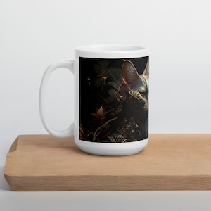 Cat steampunk glossy mug