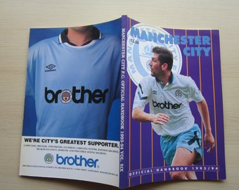 1993-94 Manchester City Supporters Club Handbook, Yearbook, Annual, Collectable Ideal Christmas Gift, Fathers Day, Birthday Present