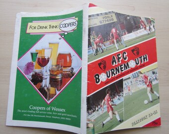 1984-85 Bournemouth Football Club Handbook, Yearbook, Souvenir, Memorabilia.