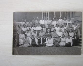 Postcard, Work/School Portrait? United Kingdom? Real Photo (RPPC) Postcard, Genuine, Original.