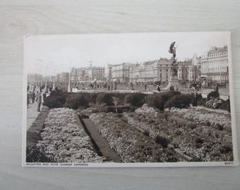 Brighton And Hove Sunken Gardens, United Kingdom, Genuine, Original, Used, Postcard.